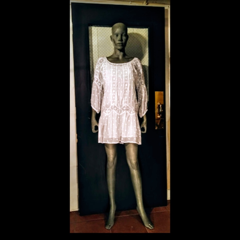 SOLD Lucky Brand White Eyelet Mini Dress